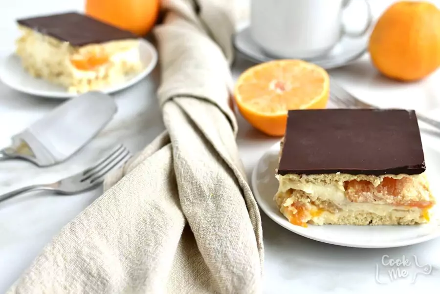 No Bake Pudding Tangerine Dessert