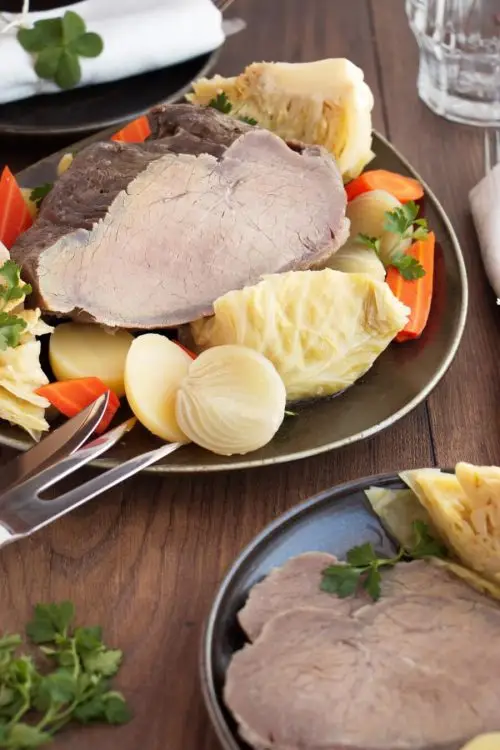Oven Baked Corn Beef and Vegetables