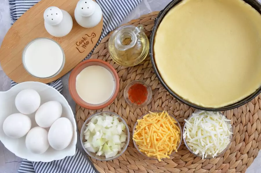 Ingredients for Passover Cheese Quiche