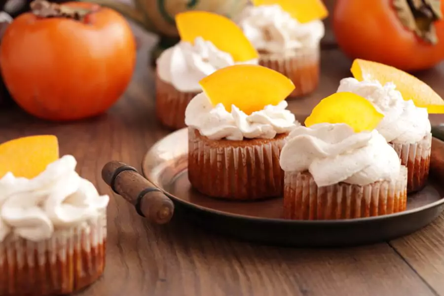 Persimmon Cupcakes