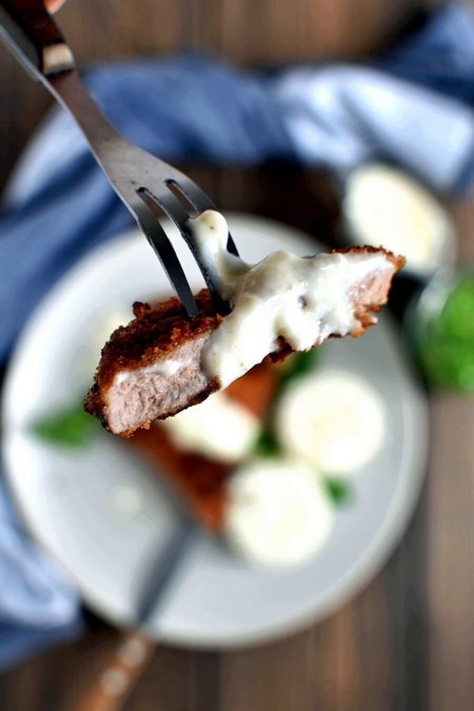 Pork Cutlets with Panko and Gravy