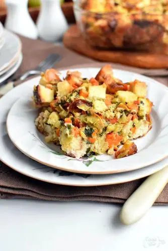 Pretzel and Sausage Stuffing