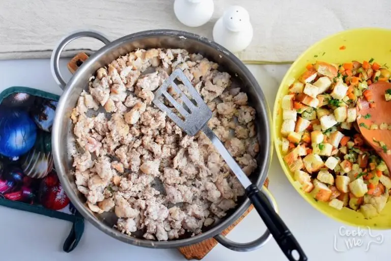 Step 6 - Pretzel and Sausage Stuffing