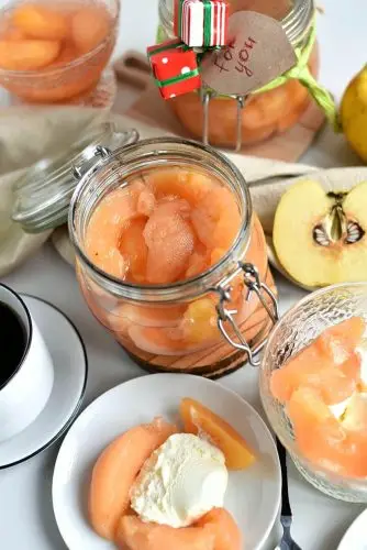 Quince Preserves in Syrup
