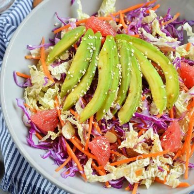 Rainbow Red Cabbage Salad Recipe-How To Make Rainbow Red Cabbage Salad-Homemade Rainbow Red Cabbage Salad