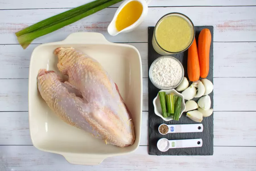 Ingredients for Roast Turkey Breast and Gravy