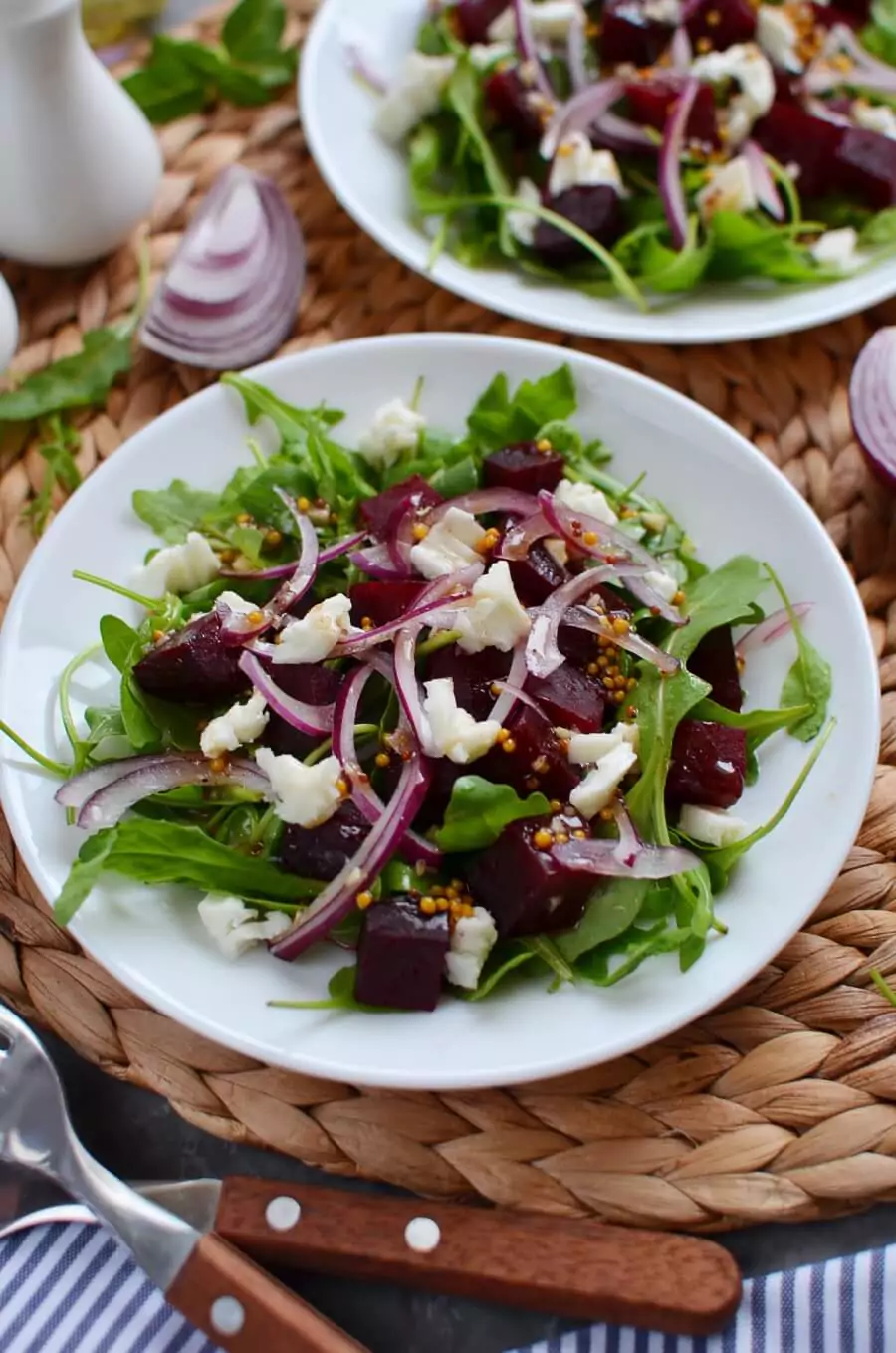 Roasted Beets and Feta Salad