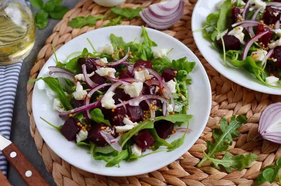 Roasted Beets and Feta Salad