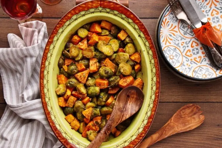 Step 7 - Roasted Sweet Potatoes and Brussels Sprouts
