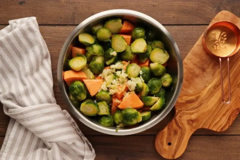 Step 3 - Roasted Sweet Potatoes and Brussels Sprouts