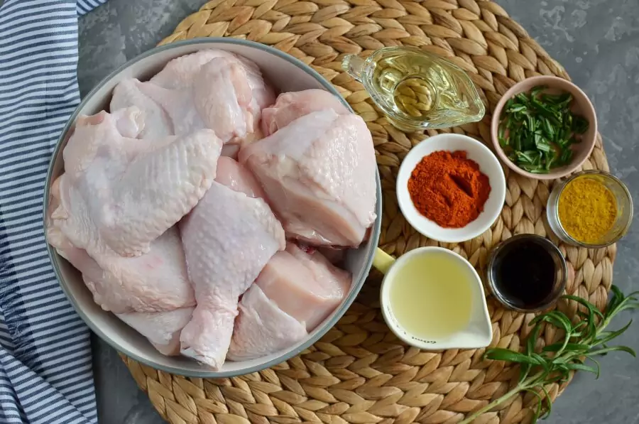 Ingredients for Rosemary Roast Chicken