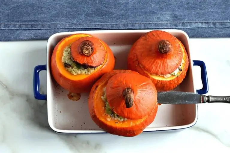 Step 7 - Sausage & Rice Stuffed Pumpkins