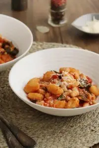 Skillet Gnocchi with Chard & White Beans