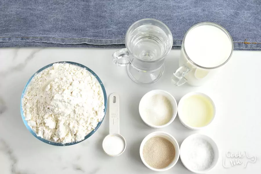 Ingredients for Soft Pretzel Rolls