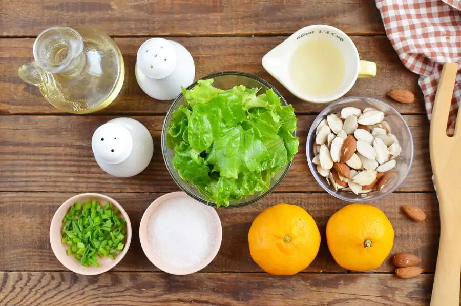 Ingredients for Tangerine Tossed Salad