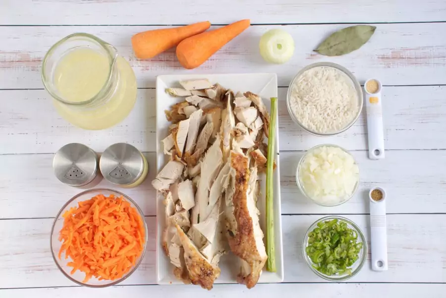 Ingredients for Turkey Soup