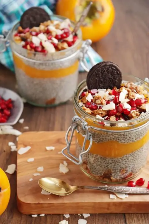 Vegan Persimmon Chia Pudding