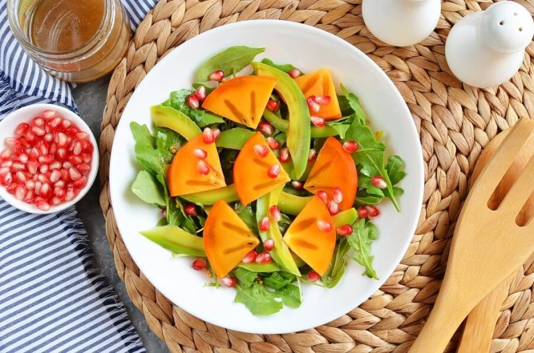 Step 3 - Winter Persimmon and Avocado Salad