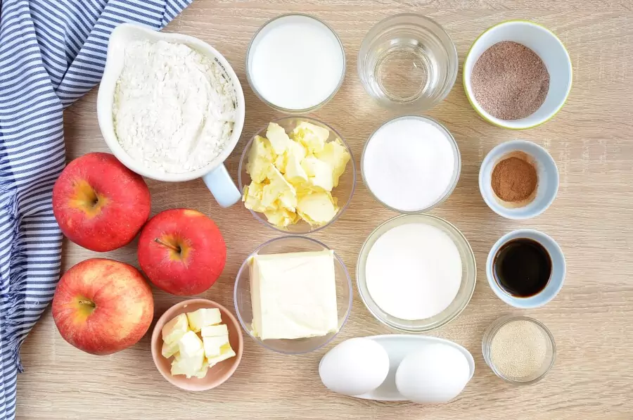 Ingredients for Pull-Apart Apple Bread Recipe