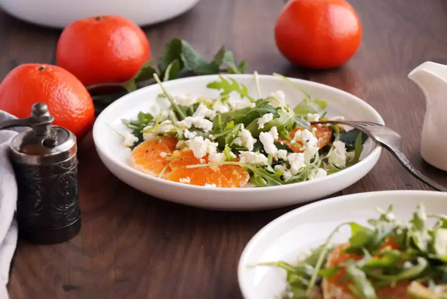Avocado and Tangerine Salad with Spicy Vinaigrette
