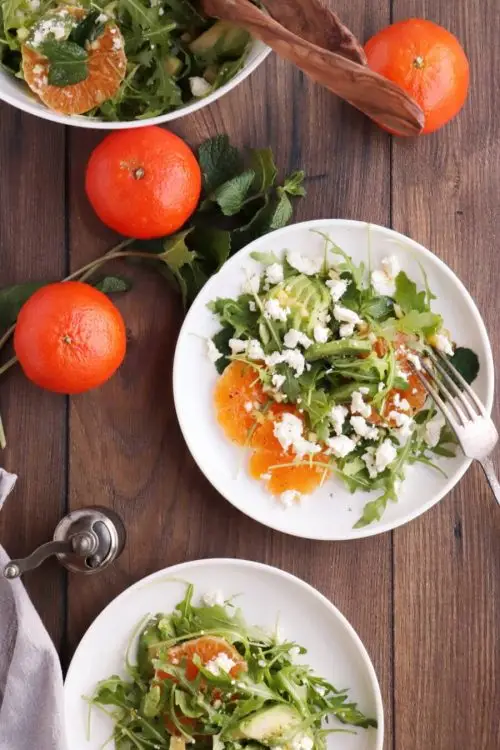 Avocado and Tangerine Salad with Spicy Vinaigrette