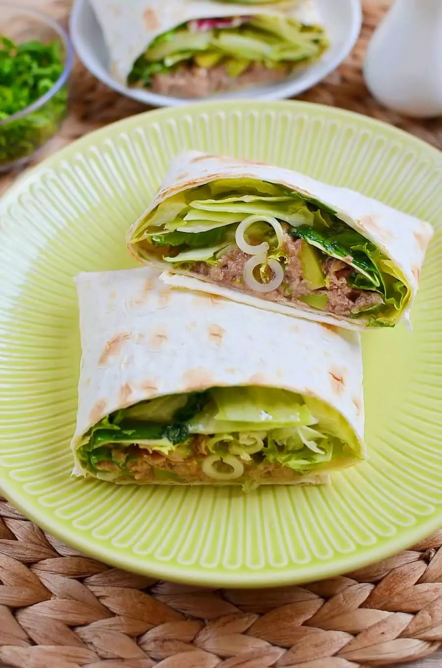 Avocado and Tuna Salad Wraps
