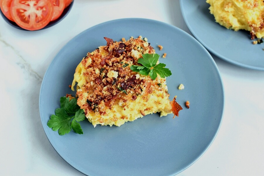 How to serve Baked Mashed Potatoes with Cheese