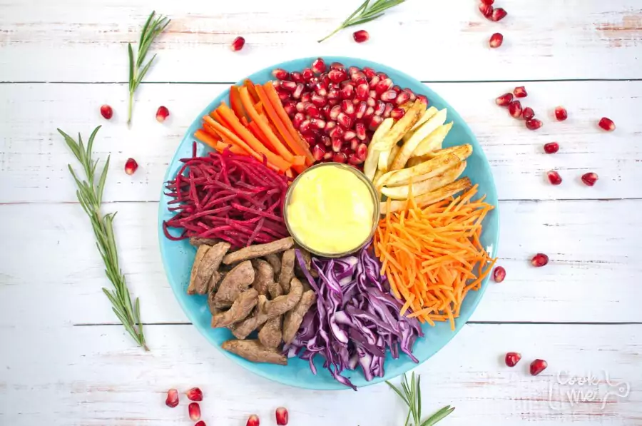 Beet and Pomegranate Kaleidoscope Salad