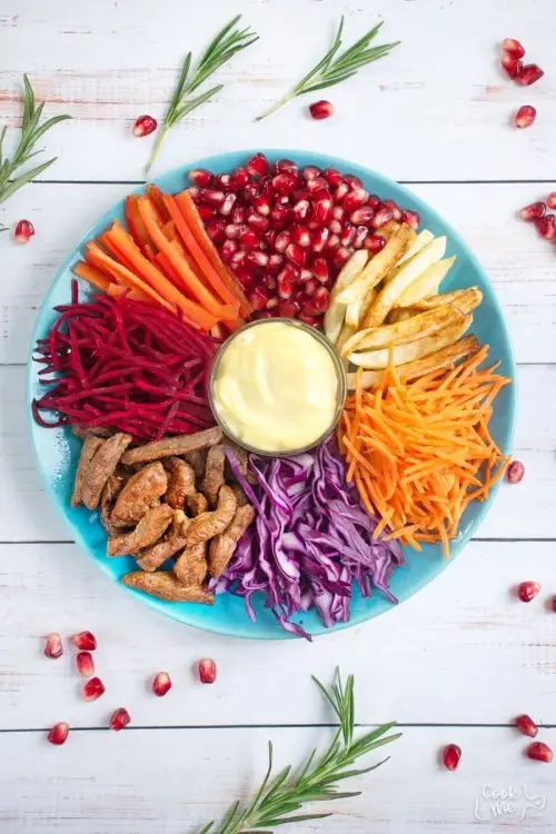 Beet and Pomegranate Kaleidoscope Salad