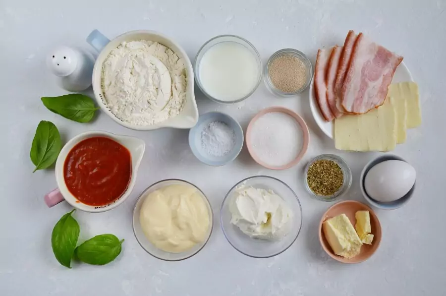 Ingredients for Braided Pizza Bread