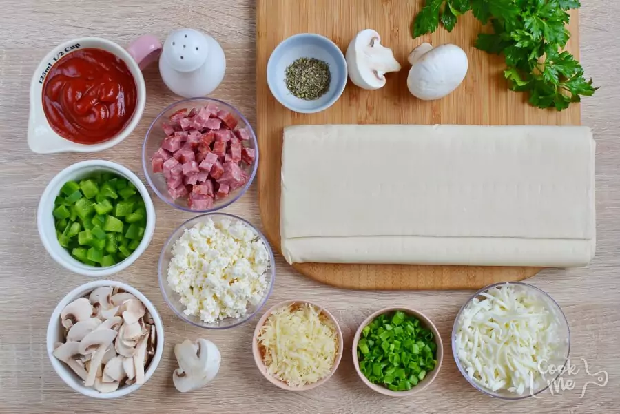 Ingredients for Calzone Pinwheels