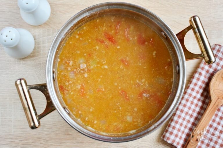 Step 5 - Cheeseburger Soup