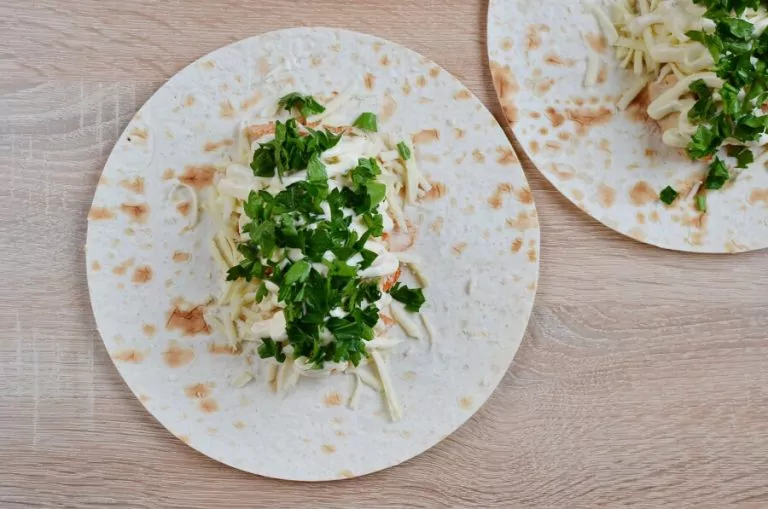 Step 2 - Chicken Ranch Wraps