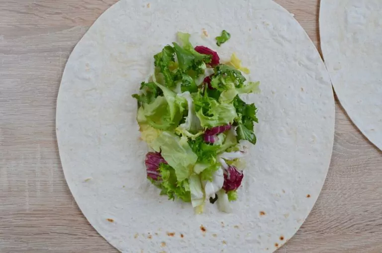 Step 3 - Coronation Chicken Salad Wraps
