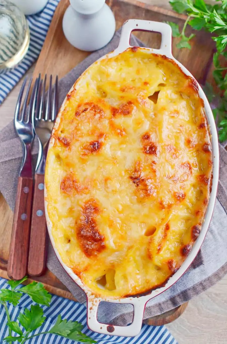 Creamy Pumpkin and Cheddar Scalloped Potatoes