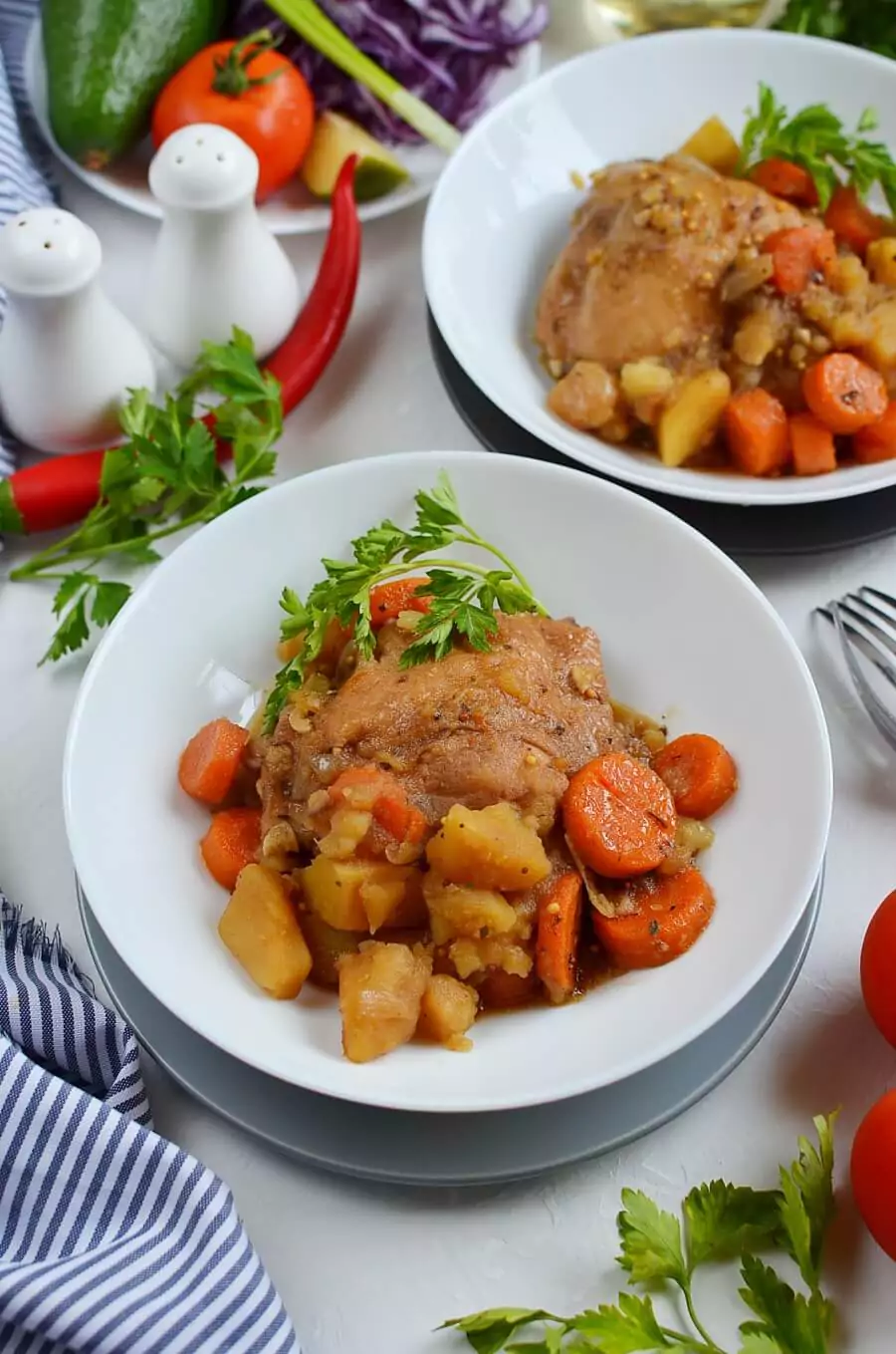 Crockpot Balsamic Chicken and Vegetables
