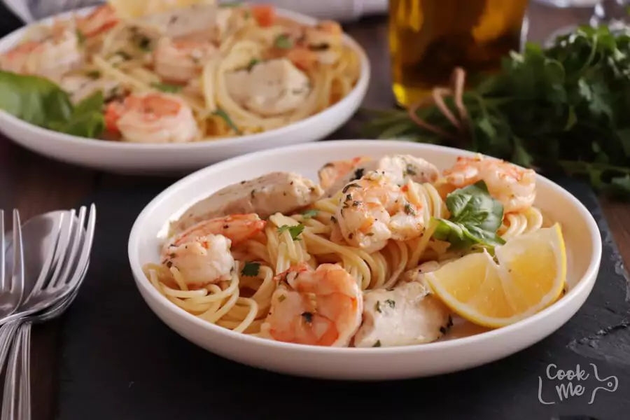 Garlic Chicken and Shrimp