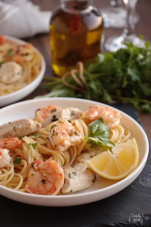 Garlic Chicken and Shrimp