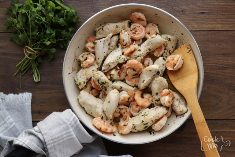 Step 6 - Garlic Chicken and Shrimp