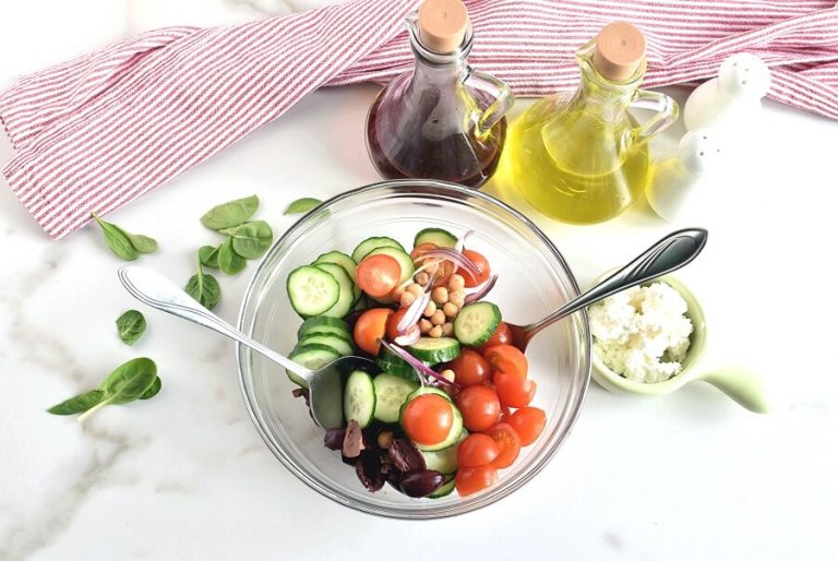 Step 2 - Greek Salad Wraps