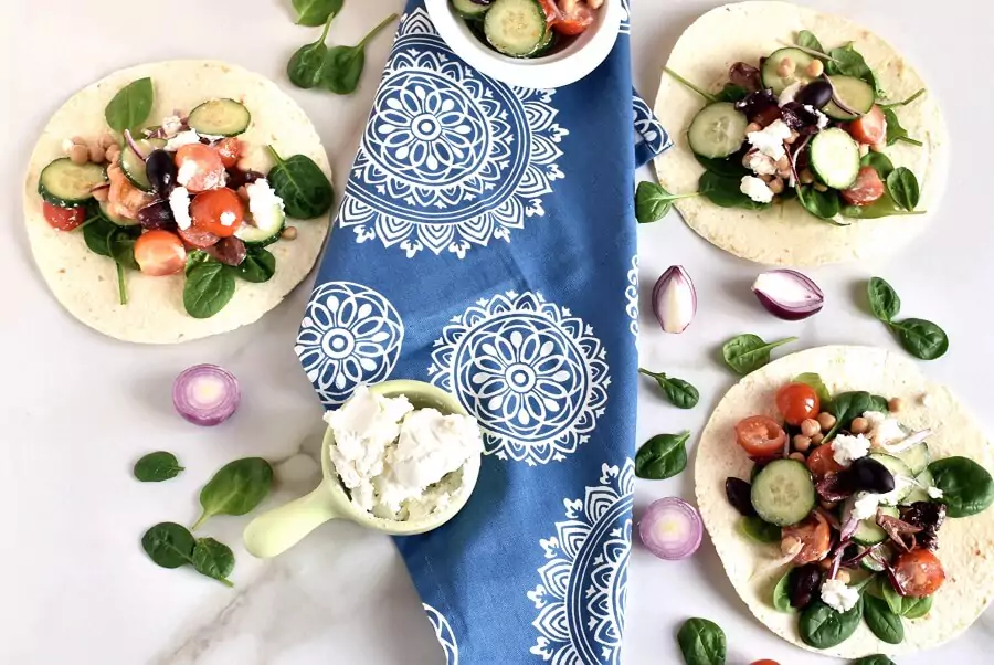 Greek Salad Wraps