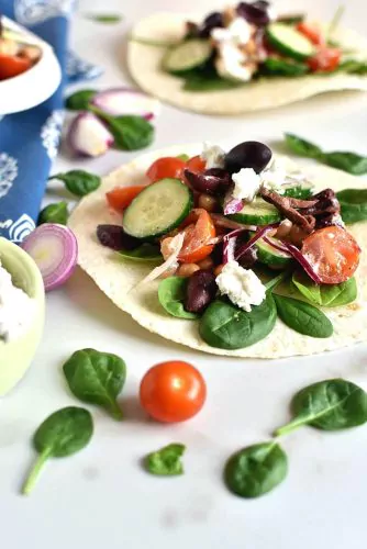 Greek Salad Wraps