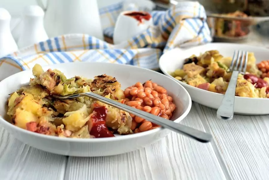 Ham Hock and Cabbage Hash