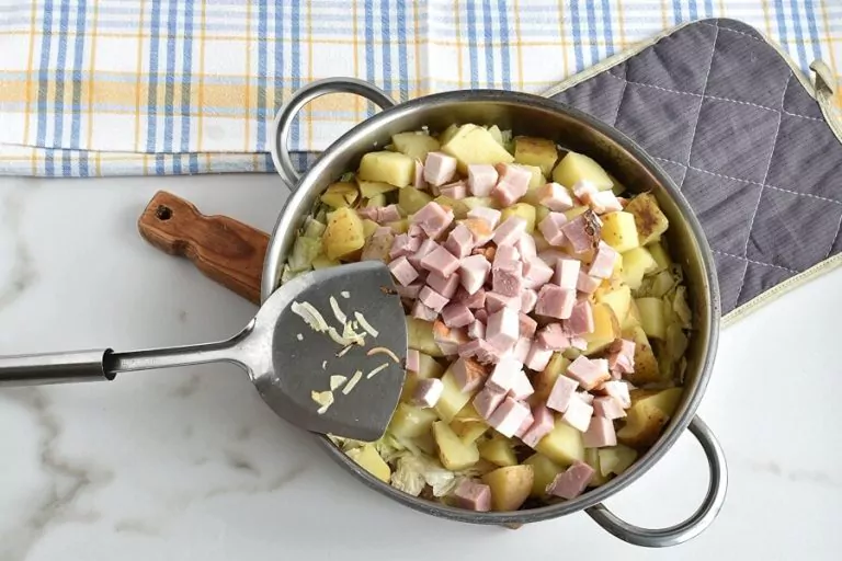 Step 4 - Ham Hock and Cabbage Hash