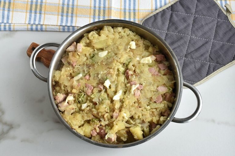 Step 6 - Ham Hock and Cabbage Hash