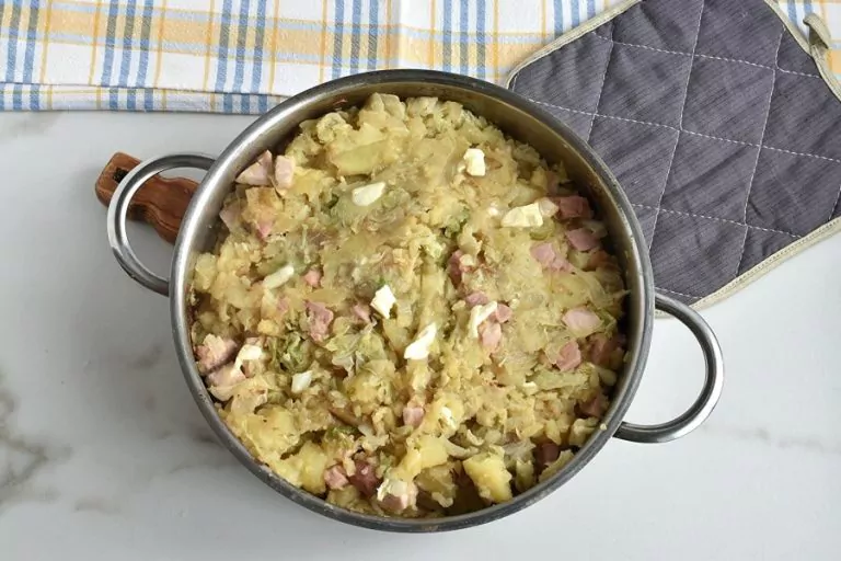 Step 6 - Ham Hock and Cabbage Hash