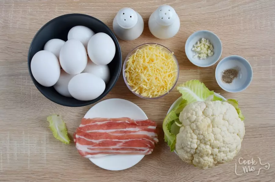 Ingredients for Hearty Cauliflower Muffins