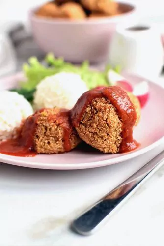 Herbed Cauliflower Quinoa Meatballs