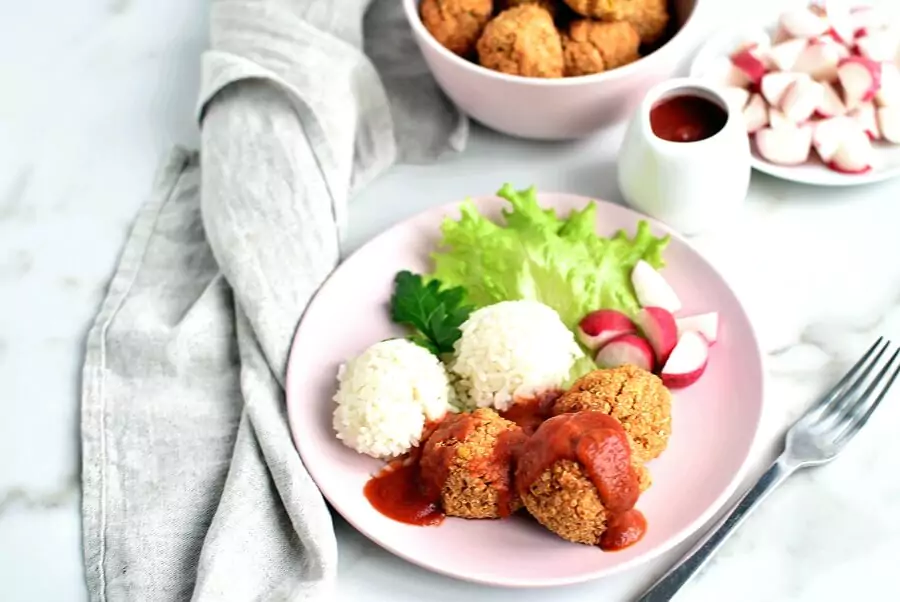 Herbed Cauliflower Quinoa Meatballs