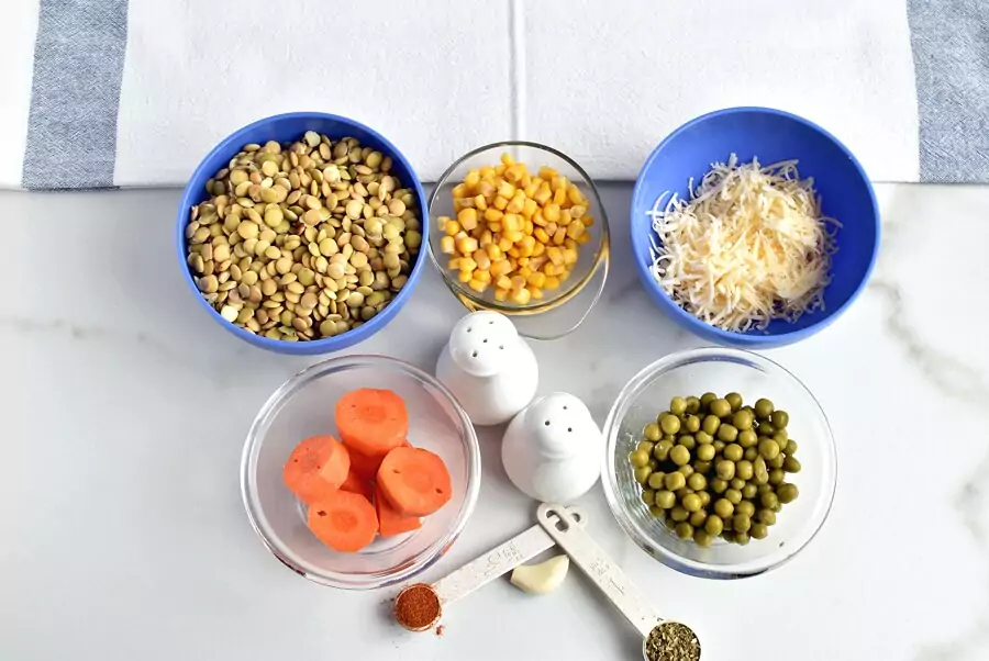 Ingredients for Lentil Nuggets